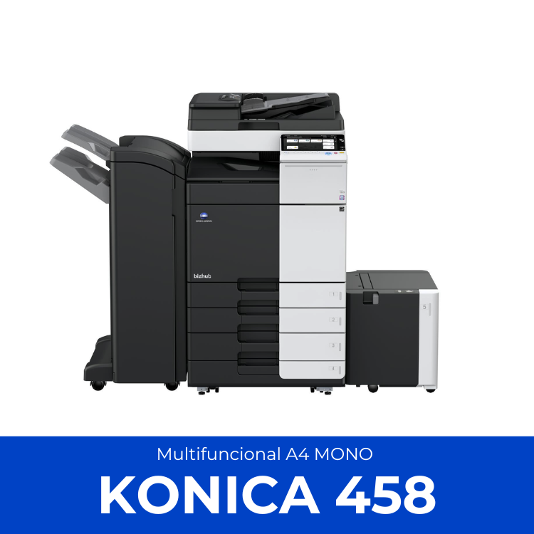 konica minolta 458 tavares printer, aluguel de impressoras, locação de impressoras e outsourcing de impressão, locar e alugar impressora com manutenção, suporte tecnicoe entrega de toners e tintas